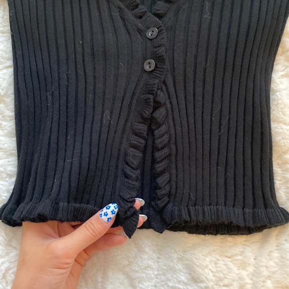 WHITE FOX | KNIT CROP *never worn - Picture 4 of 5